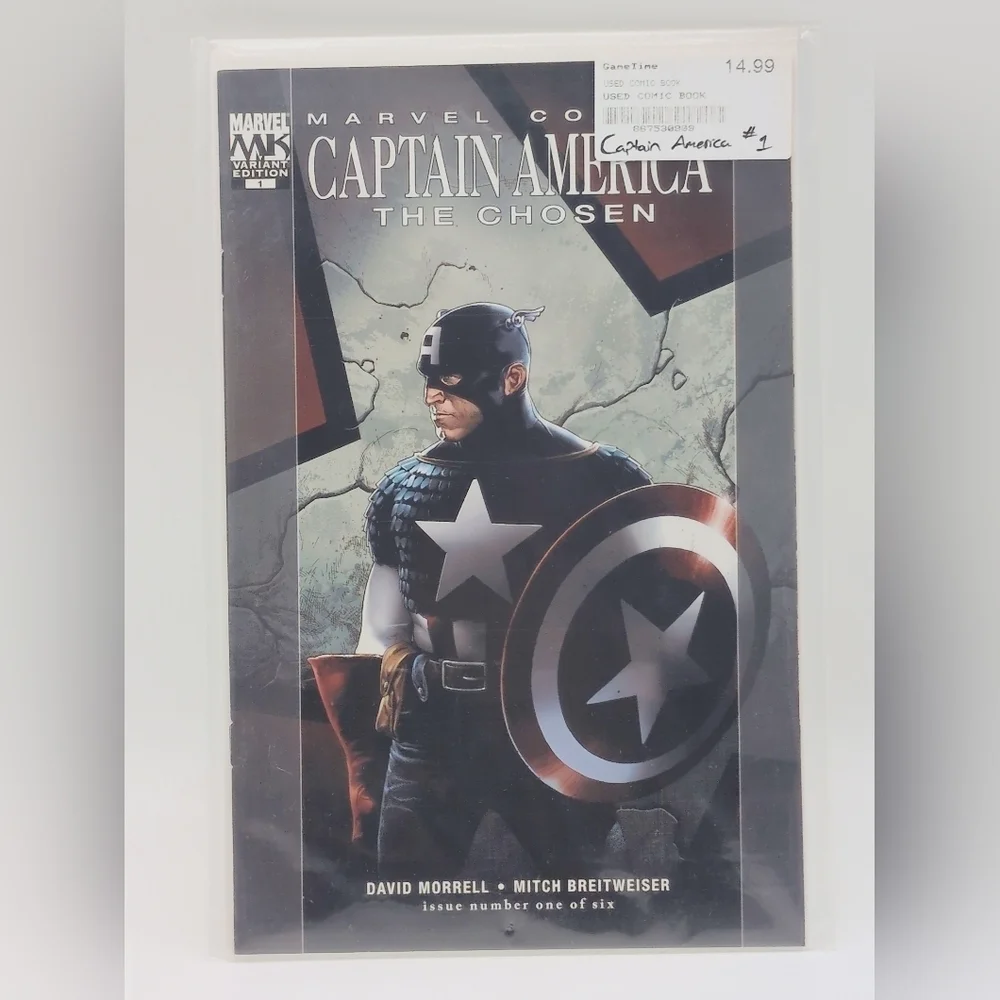 Captain America The Chosen Comic Book Set Of 7 # 1, 2, 2 variant, 3, 4, 5,6